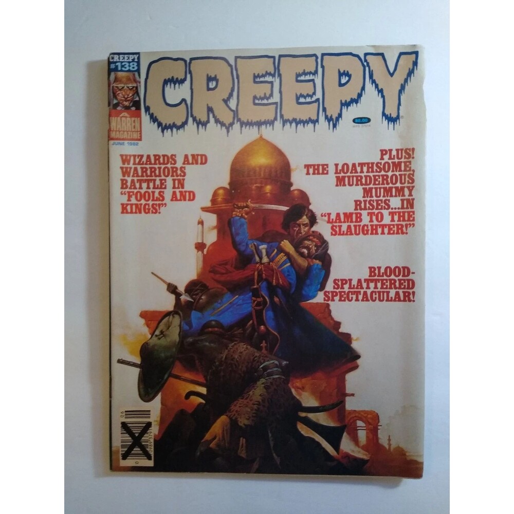 Creepy #138 Warren Vintage Horror Comic Book 1982 Blood-Splattered Wizards Retro